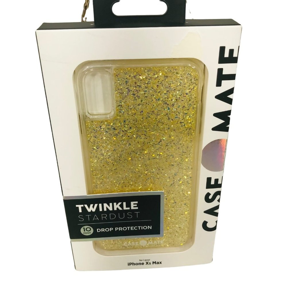 Case Mate Twinkle Stardust Gold Sparkle Apple iPhone XS Max New In Package
